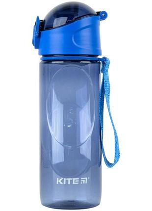 Пляшечка для води kite k22-400-02, 530 мл, синя