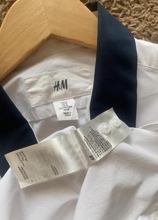 Рубашка мужская приталенная стрейчевая сорочка h&amp;m размер м7 фото