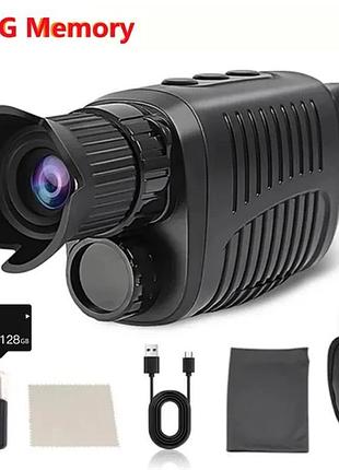 Монокуляр пристрій нічного бачення 1080p+ microsd 128gb