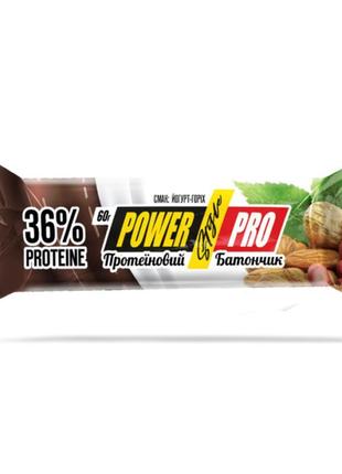 Батончики протеїнові 36% йогурт-орех power pro 60 грамів 20 шт