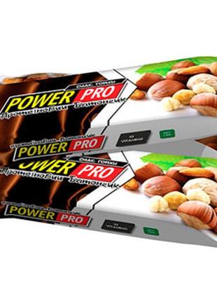 Протеїновий батончик power pro (36%) 60 грамів nutella смак «ц...