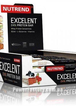 Протеїнові батончики nutrend excelent protein bar double 18 x ...