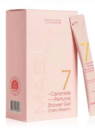 Парфюмерный гель для душа с керамидами masil 7 ceramide perfume shower gel cherry blossom