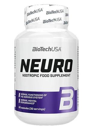 Натуральні домішки й екстракти biotech usa neuro 60 капсул