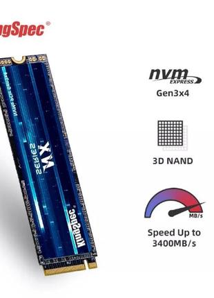 Твердотільний накопичувач ssd m2 nvme 512gb kingspec nx-512gb