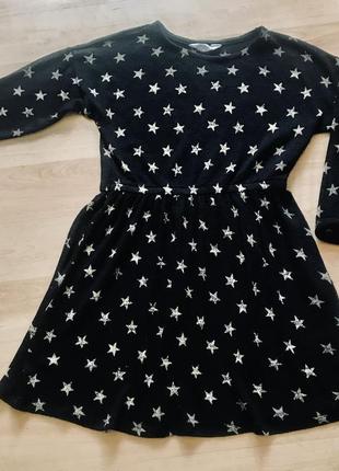 Сукня базове трикотажне з зірками н&м