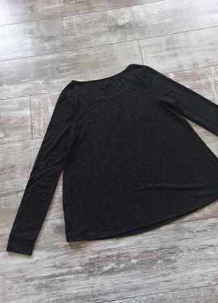 Чорна кофтинка лонгслів 8