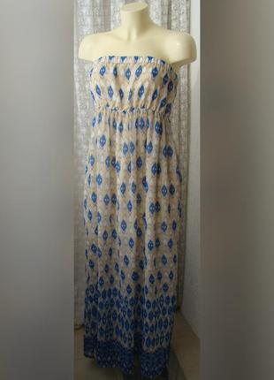 Плаття літнє сарафан максіpaya р.48-50 6024