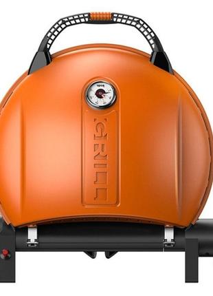 Портативний переносний газовий гриль o-grill 900, жовтогарячий...