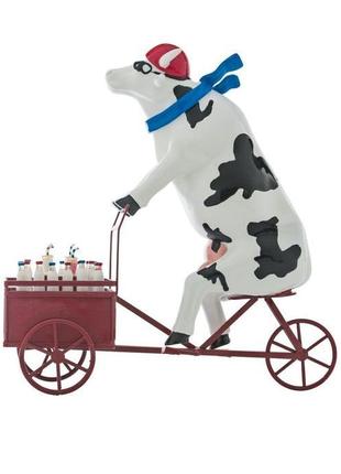 Колекційна статуетка cow parade корова lait triporteur, size xl