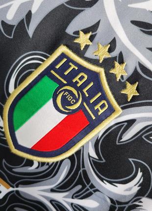 Футболка italia puma versace special edition спортивна футбольна форма італія чорна пума унісекс5 фото