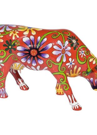 Колекційна статуетка cow parade корова flower cow, size l