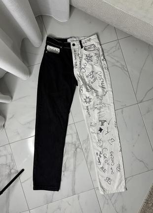 Bershka jeans pants straight women’s1 фото