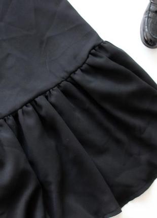 Красивое черное платье сетка с оборками по низу хс с3 фото