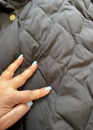 Куртка пуховик натуральный цвет глубоко черный2 фото