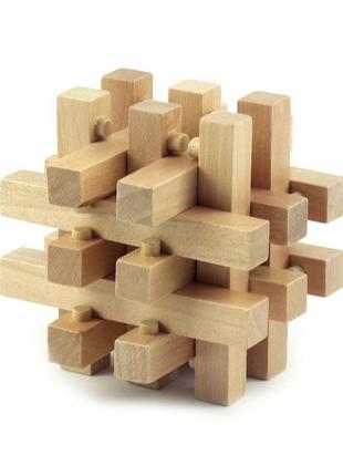 Головоломка "3d-пазл", дерев'яна другого рівня складності
