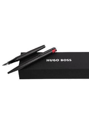 Набір hugo boss diamond black (кулькова ручка hsw3674a та перо...