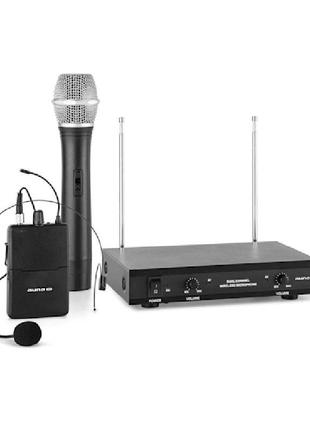 Бездротовий мікрофонний комплект vhf-2-hs auna pro німеччина