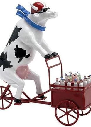 Колекційна статуетка cow parade корова lait triporteur, size m