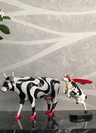 Колекційна статуетка cow parade корова super cow, size m2 фото