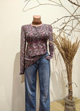 Блуза esprit рубашка в цветочный принт в цветочек