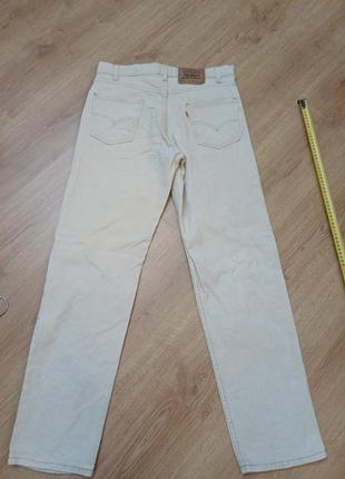 Джинсы бежевые levi's 550 related fit  
size w 33 l 32 
 made in u.s.a8 фото