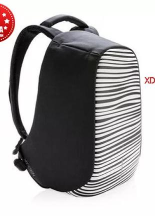 Рюкзак протикрадій міської xd design bobby compact 14", zebra ...