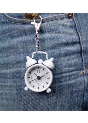 Годинник-брелок "міні будильник", салатовий2 фото