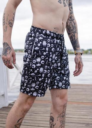 Плавающие шорты without rick and morty black3 фото