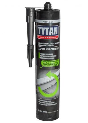 Герметик кровельный tytan битумно-каучук 310мл черный (12шт/уп)
