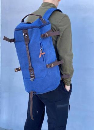 Сумка-рюкзак  111 синя4 фото
