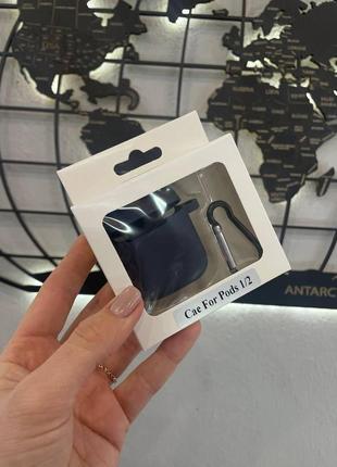 Чехол для наушников silicone case  для airpods 1/2,чехол для наушников аирподс 1/2