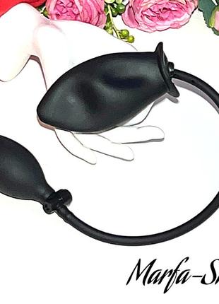 Анальный тренажер надувной большой, анальный расширитель плаг 12 см, надувная анальная...