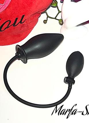 Анальный тренажер надувной большой, анальный расширитель плаг 12 см, надувная анальная...