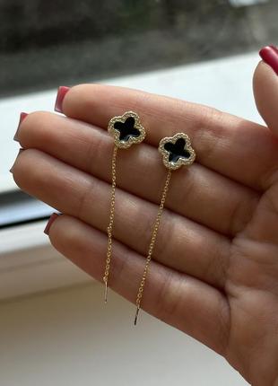 Сережки в стилі van cleef