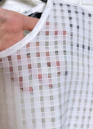 Белое прозрачное длинное легкое макси платье8 фото