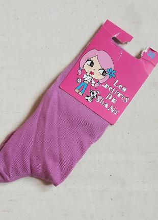 Носочки носки сиренево-розовые высокие размер 32-35