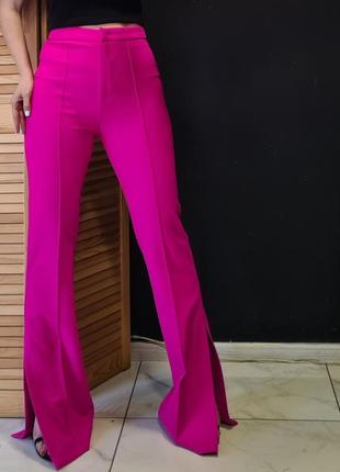 Малиновые яркие брюки dilvin новые!3 фото