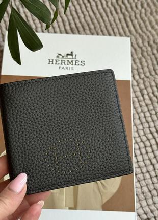 Портмоне кожаное, кошелек hermes3 фото