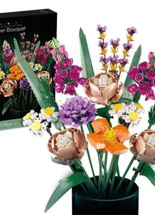 3d конструктор букет цветов. конструктор, 756 деталей