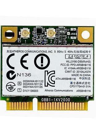Wi-fi модуль halfsize mini pcie realtek ar9382 ar5bh116 802.11...