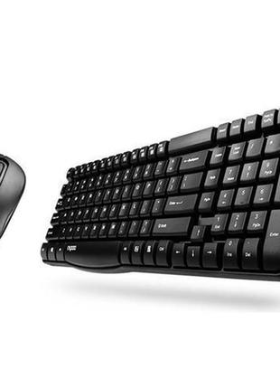 Комплект клавіатура + миша бездротова usb rapoo x1800s (e1050+...