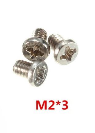 Гвинтик m2*3 сірий (комплект по 100шт)