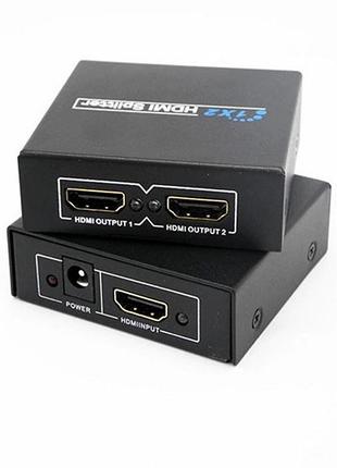 Спліттер hdmi - 2*hdmi fullhd активний try бп у комплекті чорн...