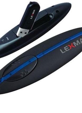 Презентер бездротовий usb lexma pr7 (mp7-black) 4 кнопки лазер...