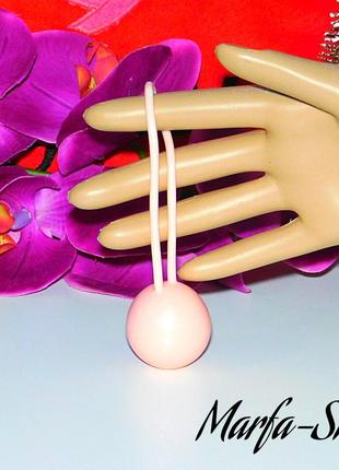 Силіконові шарики кегеля, одна кулька, силіконові кульки яйця кегеля, світло-рожевий, 21 гр