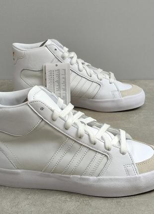 Adidas high tops all white online
