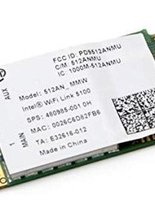 Wi-fi модуль fullsize intel 512an_mmw link 5100 (480985-001) 8...