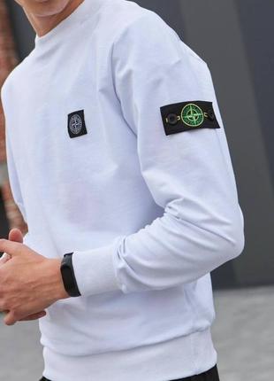 Свитшот stone island белый