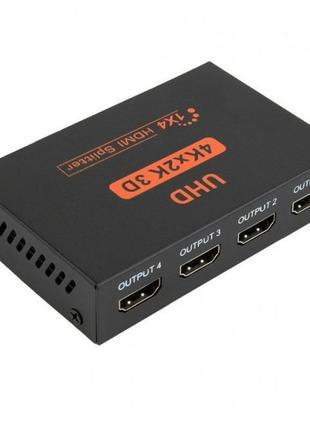 Спліттер hdmi - 4*hdmi fullhd активний try бп у комплекті чорн...